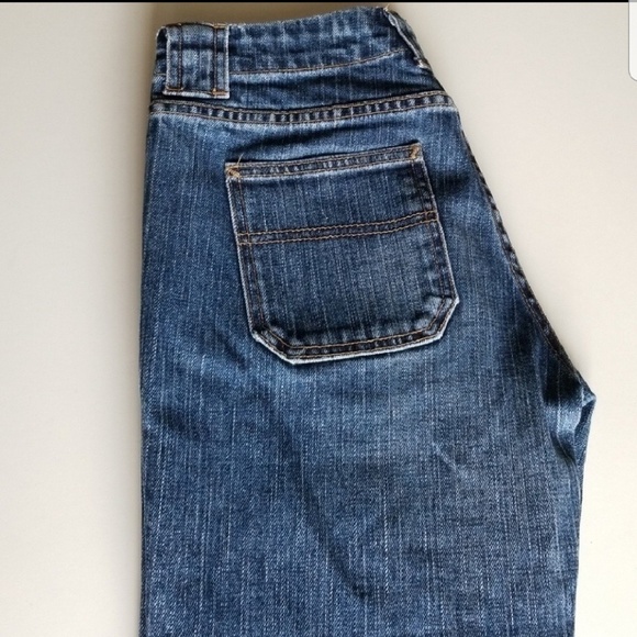 New Retro Gap Low Rise Boot Cut Boyfriend Jeans 2 - Picture 2 of 4